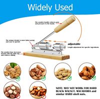 Outil d'ouverture de noix de macadamia, casse-noix pour noix de pécan, noix de hickory, amandes et noisettes, machine à éplucher et à casser les cacahuètes et les amandes