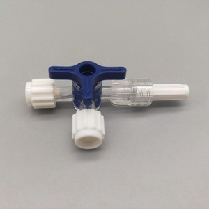 Medgreen Plastic Three Way Valve Mg20260127 Pc <b>Material</b> Blue <b>Red</b> White For Laboratory Use - Product Image 1