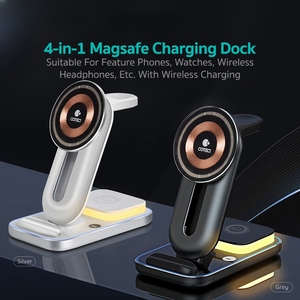 Cargador Inalámbrico Magnético 4 en 1 Extraíble de Fábrica, Adaptador de Cargador Inalámbrico Móvil para <span class=keywords><strong>Samsung</strong></span> iPhone - Product Image 3