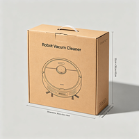 Boîte d'emballage pour aspirateur robot avec logo personnalisé, design gratuit, carton ondulé recyclable et imperméable, carton d'expédition pour appareils électroménagers