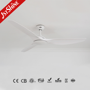 1stshine Ventilateur de plafond 63 pouces Moteur DC <span class=keywords><strong>Grande</strong></span> taille Silencieux Ventilateur de plafond blanc intelligent Télécommande - Product Image 2