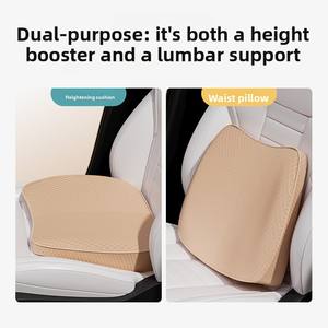 <span class=keywords><strong>Coussin</strong></span> de siège conducteur monobloc rehausseur de hauteur pour voiture, en mousse à mémoire de forme en fibre de polyester, antidérapant, pour l'été - Product Image 2