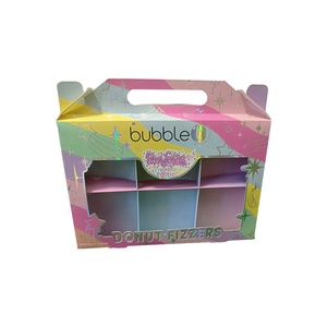 Özel baskı su geçirmez fantezi kağit kutu ambalaj pencere kabartma sünger astar ile el yapımı katlanır kutu - Product Image 4