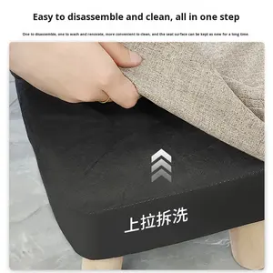 <span class=keywords><strong>Petit</strong></span> coussin doux simple tabouret à usage domestique pour salon canapé Table basse entrée chaussure changeant <span class=keywords><strong>banc</strong></span> bas assis - Product Image 4