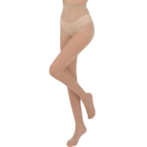 Logo personnalisé Control Top <span class=keywords><strong>Semi</strong></span> <span class=keywords><strong>Opaque</strong></span> Collants à pieds de couleur unie pour femmes - Product Image 1