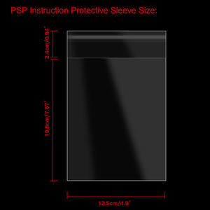 索尼PlayStation PSP UMD手动100件游戏卡卡片盒或说明书保护可再密封套筒opp袋 - Product Image 3