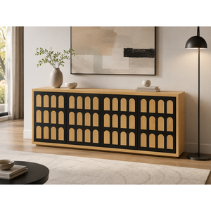 ตู้ไซด์บอร์ดทันสมัย 2438 x 508 x 864 ซม. ทำจากไม้ สำหรับเฟอร์นิเจอร์บ้าน - Product Image 1