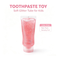 Jouet à presser en forme de dentifrice fluide 2026, créatif, relaxant, anti-stress, compressible, moulable, transparent, rebondissant, thermoplastique