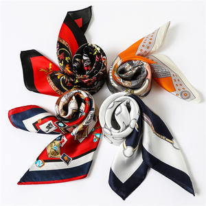 16 <span class=keywords><strong>Momi</strong></span> Écharpe en soie de couleur différente à double face 50 Grand foulard carré assorti Écharpe en soie - Product Image 1