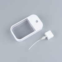 Mini bouteille portative de désinfectant pour les mains de parfum de 45ml avec pompe à parfum Conteneur cosmétique vide Bouteille de pulvérisation Conteneurs cosmétiques