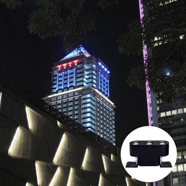 Litecent High Quality IP66 Rated 3D Flexible LED Linear Wall Washer Light Modular Design Facade Lighting Projects 3-Year
