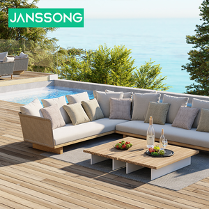 أثاث حدائق بتصميم حديث، أريكة استرخاء للشرفة، طقم أريكة خارجية للحديقة والفناء - Product Image 2
