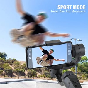 Stabilizzatore per Fotocamera, Gimbal per Telefono con Tracciamento AI, Stabilizzazione a 3 Assi, Autofocus, Supporto per Telefono Integrato, Asta Selfie a 360° - Product Image 4