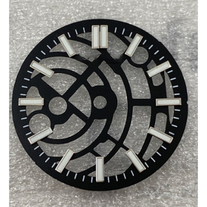 Pièces de montre à cadran creux lumineux vert de 28,5 mm, pièces de rechange modifiées compatibles avec le mouvement mécanique NH70 NH72 - Product Image 5