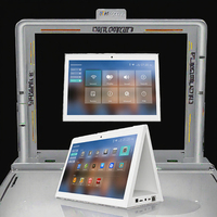 Tablet Iklan Android 8.1 RK3288 dengan Layar Ganda 10,1 Inci, Wi-Fi, dan Tampilan Menu Digital untuk Meja Kasir