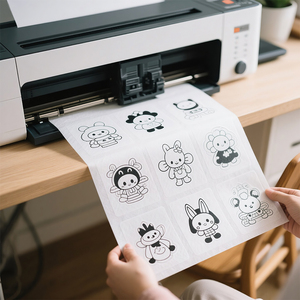 Tan trong nước có thể in thêu ổn định giấy tái chế cho may quilting <span class=keywords><strong>Cross</strong></span> <span class=keywords><strong>Stitch</strong></span> Craft dự án trên quần áo & giày - Product Image 4