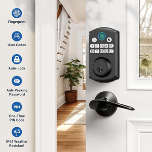 Serrure connectée à pêne dormant standard US, vente en gros usine, avec autorisation temporaire pour déverrouillage par mot de passe unique, serrure électronique domestique - Product Image 3