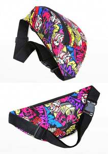 Muestra gratis al por mayor de poliéster totalmente sublimado logotipo personalizado impresión al aire libre paquete de la cintura para las mujeres los hombres del pecho paquete de la cintura - Product Image 4