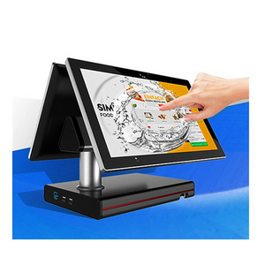 Sistema táctil Pos, conjunto de pantalla Dual, electrónico, android, máquina de Terminal de caja <span class=keywords><strong>registradora</strong></span>, todo en uno - Product Image 3