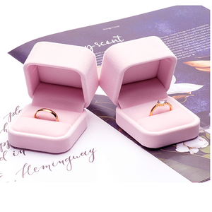High End Luxury Ultra-fine Fiber Flannel Polygonal Jewelry <b>Box</b>, <b>Ring</b> <b>Box</b>, Necklace, Bracelet, Pendant Packaging <b>Box</b>, Wholesale - Product Image 4