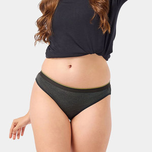 Sous-vêtements pour femmes à taille haute, respirants, en tricot uni, avec logo personnalisé, vente en gros, confortables pour adultes - Product Image 1