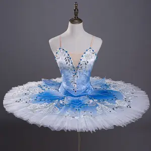 专业高品质自定义尺寸 12 层高性能穿成人蓝色芭蕾 Tutus 出售