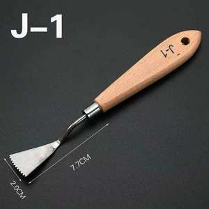 Paleta de acero inoxidable para pintura al óleo Keep Smiling, espátula para manualidades de artista, cuchillos para herramientas de pintura al óleo - Product Image 6