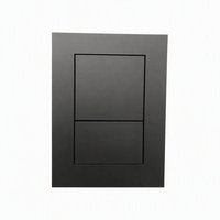Penjualan Panas Tombol Tekan Toilet Sistem Siram Tersembunyi Desain Baru ABS Hitam Matte untuk Penggunaan Tangki Toilet
