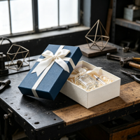 Coffret de parfum industriel avec flacon de parfum, thème atelier, coffret cadeau parfumé, vente en gros, emballage personnalisé