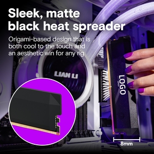 DDR5黑色32GB内存套件 (2x16gb) CL36 <span class=keywords><strong>6400</strong></span>兆赫超频桌面游戏内存262针<span class=keywords><strong>SODIMM</strong></span> - Product Image 6