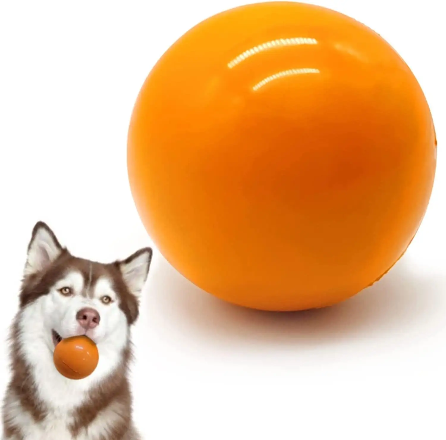 Solid Rubber Bouncy Balls for Dogs Aggressive Chewers Toy