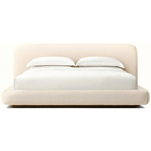 Lola ткань удлиненная панель кровать современная мебель для спальни-негабаритный каркас кровати с мягкой обивкой на платформе каркас кровати - Product Image 4