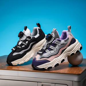 Diseñadores personalizados de los niños deportes zapatos casuales niñas Negro Blanco zapatos escolares <span class=keywords><strong>niño</strong></span> 4 a 5 AÑOS NIÑOS zapatillas de deporte - Product Image 3