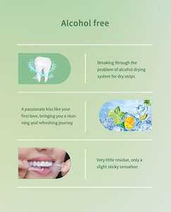 맞춤형 민트향 치아 미백 스트립 HP 무알코올 밝은 치아 미백 스트립 28회 사용 - Product Image 6