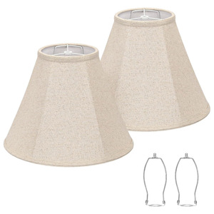 Abat-jour en tissu pour lampe, 6x13x10 pouces, style minimaliste, installation facile, accessoire de lampe - Product Image 5