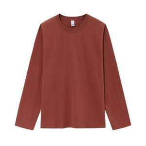 300g algodón grueso suéter de manga larga cuello redondo moda invierno suelta camiseta de peso pesado para hombres y mujeres - Product Image 3