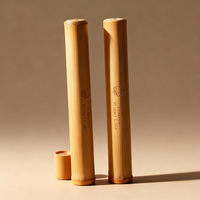 Boîte de rangement en bambou naturel pour brosse à dents, étui de voyage en bambou pour hôtel