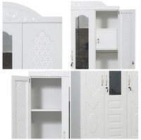 Armoire métallique Almirah Designs à 4 portes pour vêtements, penderie, placard de chambre