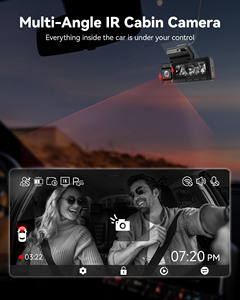 กล้องติดรถยนต์ Redtiger A3 Dash Cam 2K+1080P+1080P กล้องบันทึกภาพกลางคืน กล่องดำในรถยนต์ WIFI GPS กล้อง 3 ตัว บันทึกแบบวนซ้ำ หน้าจอแสดงผล รับประกัน 1 ปี - Product Image 5