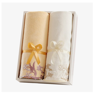 <span class=keywords><strong>Set</strong></span> di <span class=keywords><strong>Asciugamani</strong></span> di Lusso Personalizzati in Confezione <span class=keywords><strong>Regalo</strong></span> con Logo Personalizzato in Cotone per Ospiti - Product Image 2