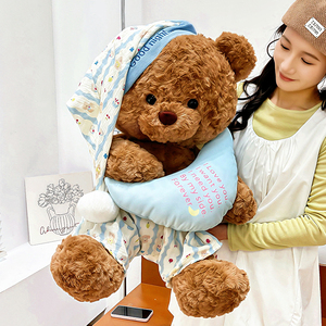 Orsacchiotto di Peluche in Pigiama per Dormire, Giocattolo Antistress, Regalo di Compleanno Ideale - Product Image 5