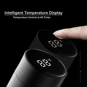 Gran oferta botella De agua De temperatura Digital inteligente diseño moderno frasco De vacío De Acero inoxidable Botellas De Agua Drinkware - Product Image 3