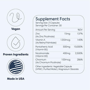 Capsules de vitamine B5 et vitamine B3 au chrome de haute qualité, marque privée OEM/ODM, pour booster l'énergie et améliorer la santé de la peau - Product Image 5