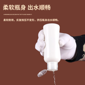 Bouteille en plastique à bouchon rabattable 10-100ml pour shampoing, gel douche, cosmétiques, liquide vaisselle avec bouchon papillon - Product Image 3