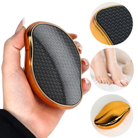 Râpe à Pieds Professionnelle Portable en Verre Nano pour Cuticules, Ponceuse à Talons, Pierre de Pédicure, Outil Anti-Callosités