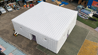 Tente structure cube gonflable Lilytoys avec paroi à double couche, certifiée CE, pavillon événementiel