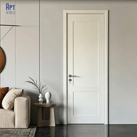 Porte intérieure à panneau plat en bois massif, étanche, non en nid d'abeille, design personnalisé, directement de l'usine, moderne, pour entrepôt extérieur
