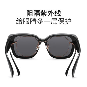 Polarized TR90 Night Vision Sunglasses UV400 Type 3 Unisex Black <b>Frame</b> TAC Lens For Drivers - Product Image 4