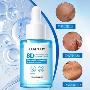 Suero Antiarrugas con Ácido Hialurónico 8D, Centella Asiática y Caléndula para Arrugas, Resequedad y Piel Dañada, Suero Facial OEM/ODM - Product Image 5