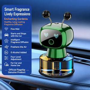 Diffuseur intelligent en plastique avec 4 modes de pulvérisation réglables, parfum longue durée, design robot pour tableau de bord, alimentation USB - Product Image 6
